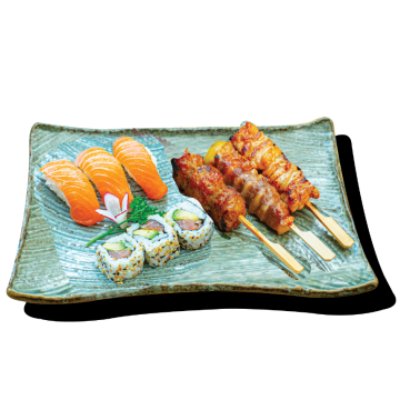 Menu sushi maki et brochette